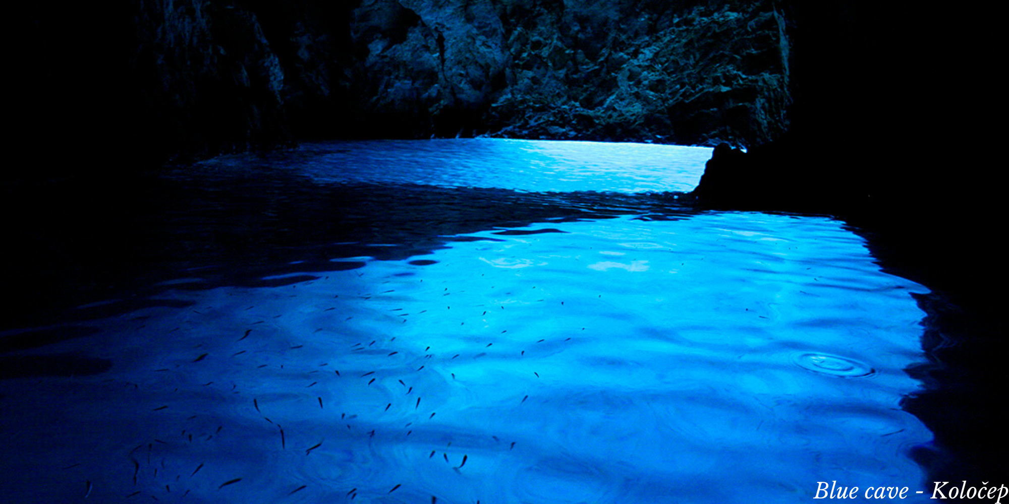 blue cave on kolocep island, blue cave dubrovnik, kolocep island, elaphite islands