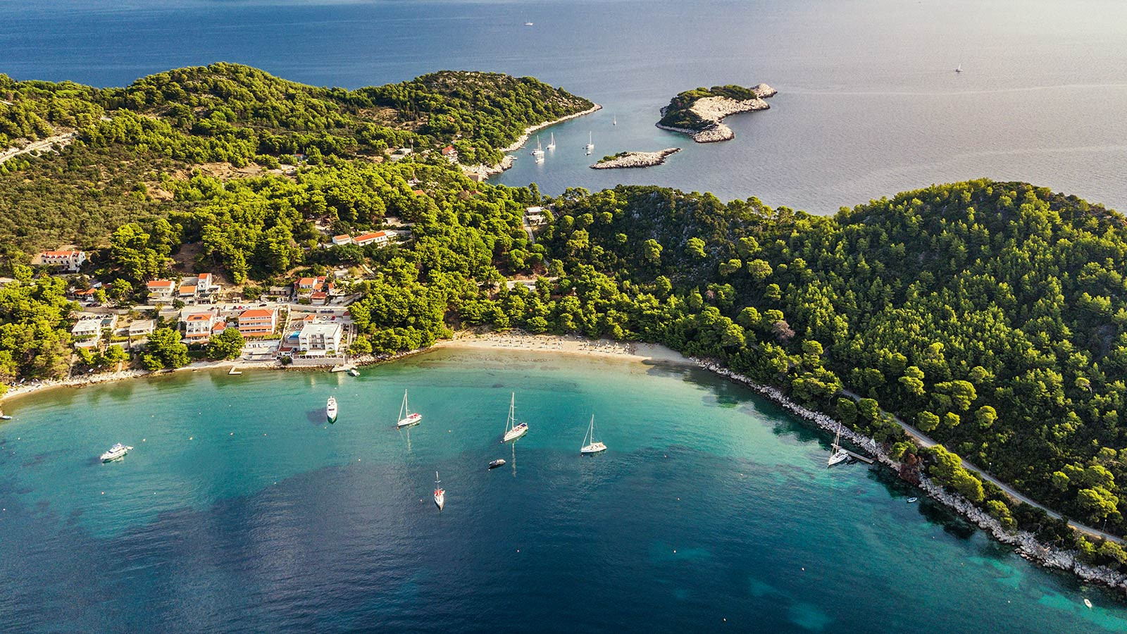 saplunara bay, island Mljet, island mljet sapunara, blace beach mljet